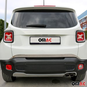 Jeep Renegade Tailgate Trim - Omac - Stainless Steel - Gloss Silver - '15 -'18